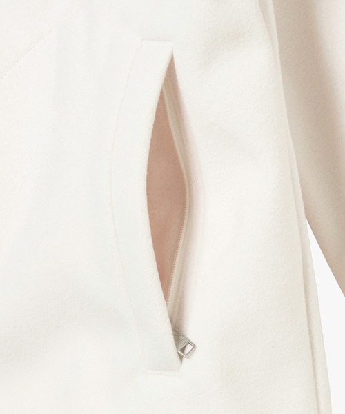 AIGLE（エーグル）の「防風 ポーラーテック ジップアップフリースブルゾン /Polartec Windblock T-KIT（スウェット・レディース・ホワイト/ブラック・36/38）」の15枚目の写真