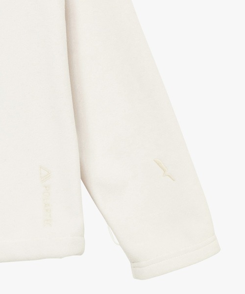 AIGLE（エーグル）の「防風 ポーラーテック ジップアップフリースブルゾン /Polartec Windblock T-KIT（スウェット・レディース・ホワイト/ブラック・36/38）」の17枚目の写真