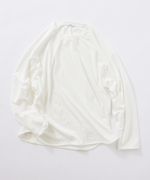 JOURNAL STANDARD relume（ジャーナルスタンダード　レリューム）の「レイヤードラウンド ロングスリーブ Tシャツ（Tシャツ/カットソー・メンズ・ホワイト/ブラック/グレー・SMALL/MEDIUM/LARGE）」の18枚目の写真