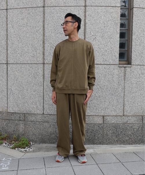many men many mind(メニーメンメニーマインド)の「MANYMENMANYMINDS / ピグメントポンチ/カーブパンツ(スウェットパンツ・メンズ・カーキ/ブラック・LARGE/MEDIUM/X-LARGE)」の22枚目の写真