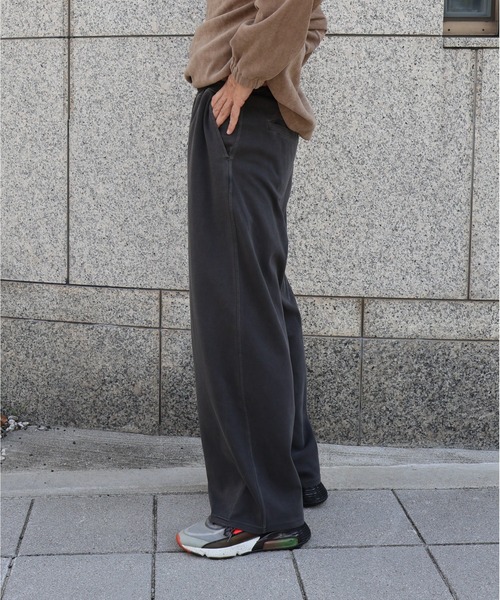 many men many mind(メニーメンメニーマインド)の「MANYMENMANYMINDS / ピグメントポンチ/カーブパンツ(スウェットパンツ・メンズ・カーキ/ブラック・LARGE/MEDIUM/X-LARGE)」の20枚目の写真