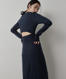 HANNE（アン）の「ロングスリーブバックカットデザインワンピース（ワンピース）」