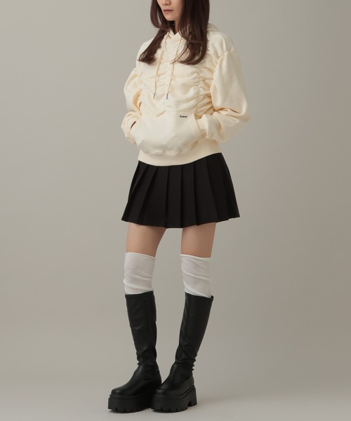 AMESWORLDWIDE（アメスワールドワイド）の「AMES WORLDWIDE／シャーリングフーディ―（パーカー・レディース・クリーム/ブラック・FREE）」の12枚目の写真