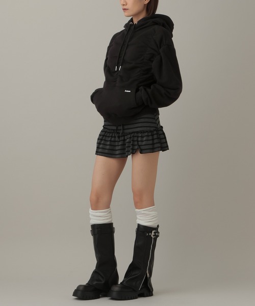 AMESWORLDWIDE（アメスワールドワイド）の「AMES WORLDWIDE／シャーリングフーディ―（パーカー・レディース・クリーム/ブラック・FREE）」の17枚目の写真