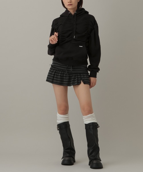 AMESWORLDWIDE（アメスワールドワイド）の「AMES WORLDWIDE／シャーリングフーディ―（パーカー・レディース・クリーム/ブラック・FREE）」の16枚目の写真