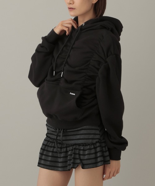 AMESWORLDWIDE（アメスワールドワイド）の「AMES WORLDWIDE／シャーリングフーディ―（パーカー・レディース・クリーム/ブラック・FREE）」の19枚目の写真