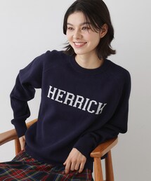 【ユニセックス/洗える】ロゴコットンジャカード