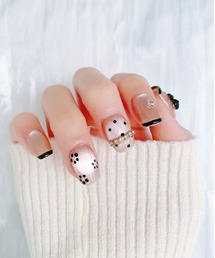 KONVINI（コンビニ）の「【not a nail】水光マグネットシンプルデザインショートネイルチップスクエア（ネイルシール/ネイルチップ）」