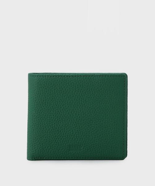 KAOYORINAKAMI 緑　レザー 二つ折り財布 KAOYORINAKAMI カオヨリナカミ《 2つ折り財布 》グリーン