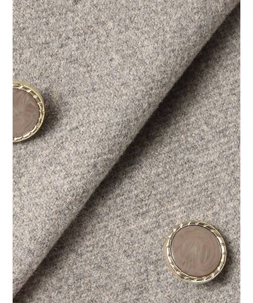 RESEXXY（リゼクシー）の「ダブルブレストショートコート【セットアップ着用可能】（その他アウター・レディース・グレー/チャコールグレー/ホワイト・FREE）」の13枚目の写真