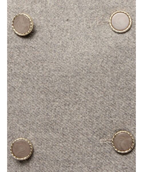 RESEXXY（リゼクシー）の「ダブルブレストショートコート【セットアップ着用可能】（その他アウター・レディース・グレー/チャコールグレー/ホワイト・FREE）」の7枚目の写真