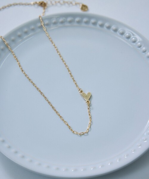 VIS(ビス)の「サイドハートネックレス(ネックレス・レディース・シルバー/ゴールド・FREE)」の3枚目の写真