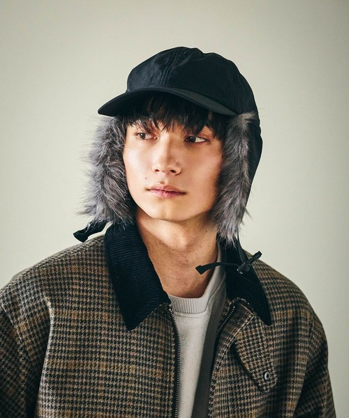 LAKOLE（ラコレ）の「フライトキャップ / 581009（キャップ・メンズ・カーキ/ブラック・9）」の6枚目の写真