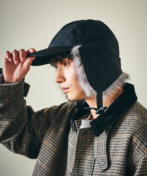 LAKOLE（ラコレ）の「フライトキャップ / 581009（キャップ・メンズ・カーキ/ブラック・9）」の7枚目の写真