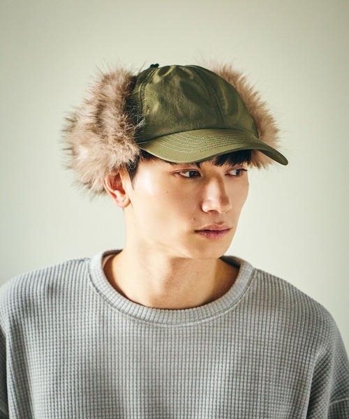 LAKOLE（ラコレ）の「フライトキャップ / 581009（キャップ・メンズ・カーキ/ブラック・9）」の8枚目の写真