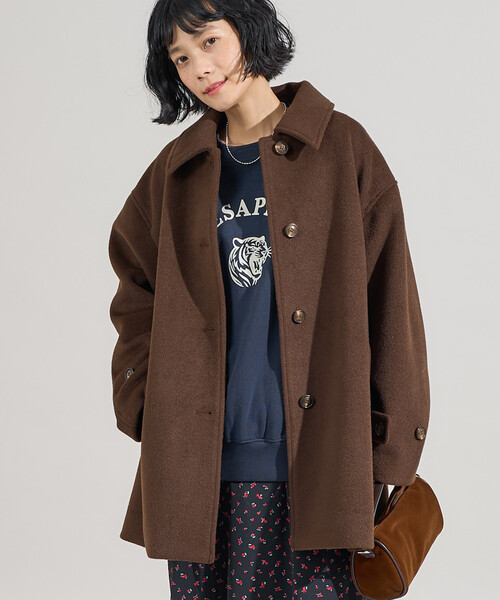 ビーバーミドルコート（ステンカラーコート）｜FREAK'S STORE