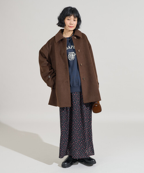 ビーバーミドルコート（ステンカラーコート）｜FREAK'S STORE