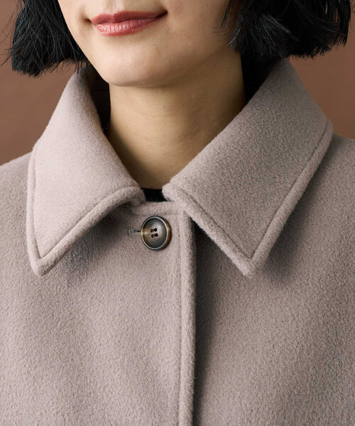 セール】ビーバーミドルコート/ミドル丈 ステンカラーコート（ステン