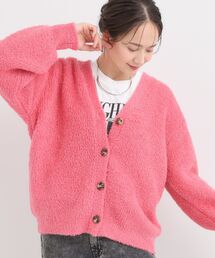 SHOO・LA・RUE | 【S-LL】思わず触れたくなる ふわふわ Vネックニットカーディガン(カーディガン/ボレロ)