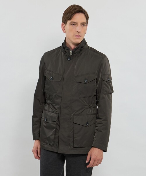 MACKINTOSH LONDON(マッキントッシュ ロンドン)の「【BERWICK】高密度ポリエステルブルソン(ブルゾン・メンズ・チャコールグレー/グリーン系その他5・38/42/40)」の3枚目の写真