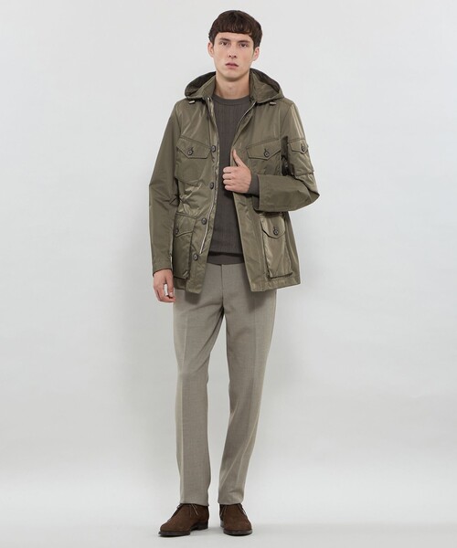 MACKINTOSH LONDON(マッキントッシュ ロンドン)の「【BERWICK】高密度ポリエステルブルソン(ブルゾン・メンズ・チャコールグレー/グリーン系その他5・38/42/40)」の5枚目の写真
