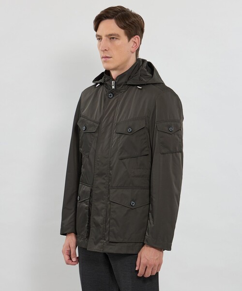 MACKINTOSH LONDON(マッキントッシュ ロンドン)の「【BERWICK】高密度ポリエステルブルソン(ブルゾン・メンズ・チャコールグレー/グリーン系その他5・38/42/40)」の7枚目の写真
