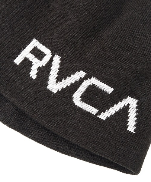 RVCA（ルーカ）の「RVCA BIG RVCA SINGLE BEANIE（ニットキャップ/ビーニー・メンズ・ブラック・FREE）」の4枚目の写真
