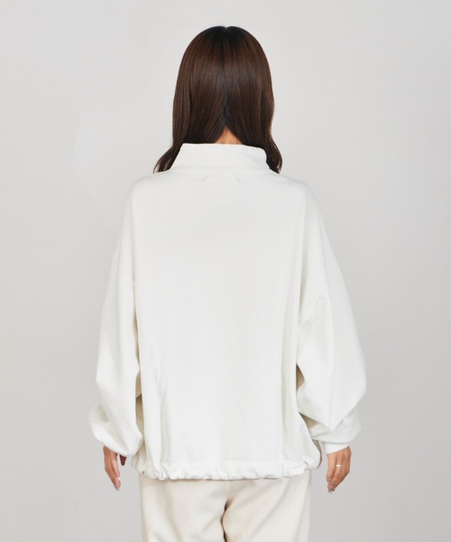 REMI RELIEF（レミレリーフ）の「REMI RELIEF/レミレリーフ UNCW SP加工 ワイドシルエット スタンドネックスウェット（スウェット・メンズ・ホワイト/ブラック・L/XL/M）」の20枚目の写真