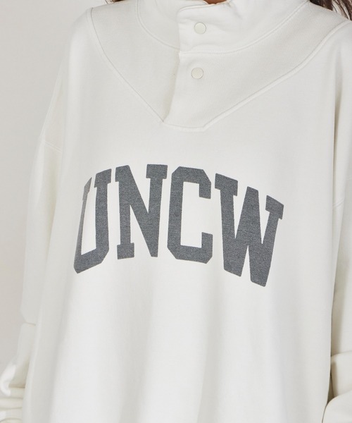 REMI RELIEF（レミレリーフ）の「REMI RELIEF/レミレリーフ UNCW SP加工 ワイドシルエット スタンドネックスウェット（スウェット・メンズ・ホワイト/ブラック・L/XL/M）」の22枚目の写真