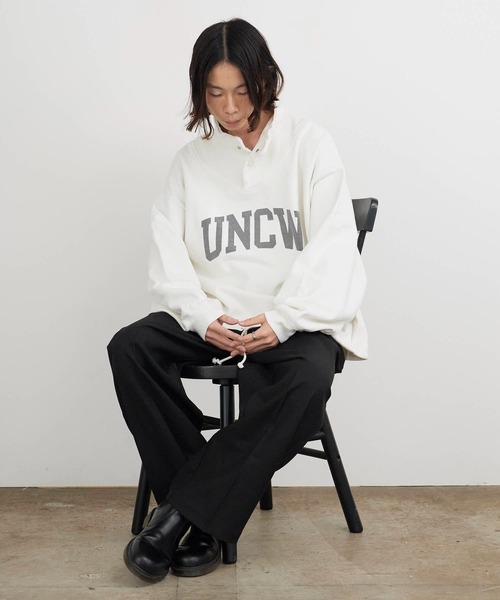 REMI RELIEF/レミレリーフ UNCW SP加工 ワイドシルエット スタンド