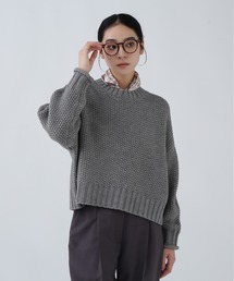 【NAVYNAVY】【好きを着て気分が高まる】鹿の子編みエフォートレスニット