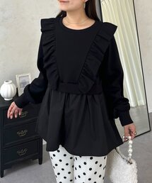 prose verse | フリルドッキングペプラムスウェット(スウェット)