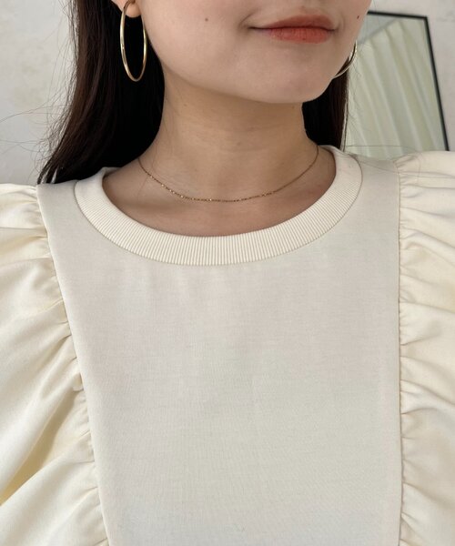 prose verse（プロズヴェール）の「フリルドッキングペプラムスウェット（スウェット・レディース・グレー/アイボリー/ブラック・LARGE/MEDIUM）」の20枚目の写真