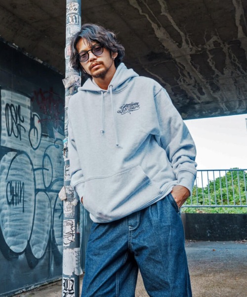 Leyline(レイライン)の「【Leyline】Script logo parka(パーカー・メンズ・アッシュグレー/ブラック・MEDIUM/LARGE/X-LARGE)」の12枚目の写真