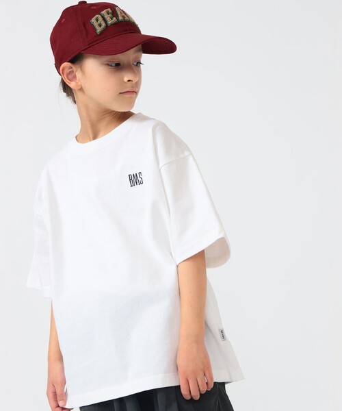 こども ビームス（コドモビームス）の「BEAMS × こども ビームス / ベーシックフィット BMS ロゴ Tシャツ 2026（110～160cm）（Tシャツ/カットソー・キッズ・ブラック/ホワイト・L(150-160)/M(130-140)/S(110-120)）」の8枚目の写真
