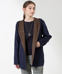 AMACA（アマカ）の「【Anniversary　Piece】紡毛配色リバーコート（その他アウター）」