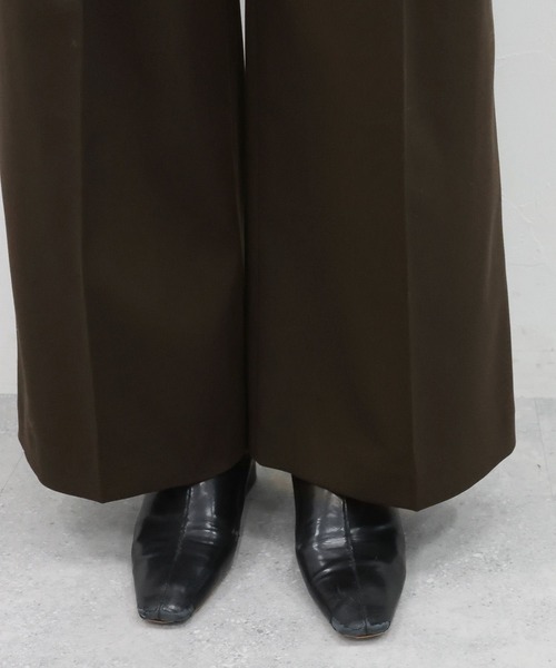 RAGEBLUE（レイジブルー）の「グランパ3タックワイドスラックス（スラックス・レディース・ダークブラウン/ブラック系・MEDIUM/LARGE）」の21枚目の写真