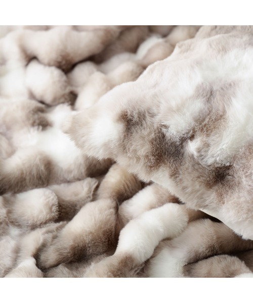 WARMY ウォーミー】もふもふ ポコモコファー 掛け布団カバー ダブル