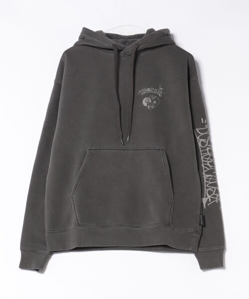 DC SHOES(ディーシーシューズ)の「25 GAME PH/DCバックプリントプルオーバーパーカー・フーディー(パーカー・メンズ・グレー/ブラック×ピンク/ブラック・SMALL/MEDIUM/LARGE/X-LARGE)」の2枚目の写真