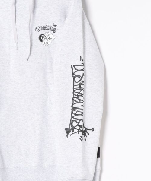 DC SHOES(ディーシーシューズ)の「25 GAME PH/DCバックプリントプルオーバーパーカー・フーディー(パーカー・メンズ・グレー/ブラック×ピンク/ブラック・SMALL/MEDIUM/LARGE/X-LARGE)」の6枚目の写真
