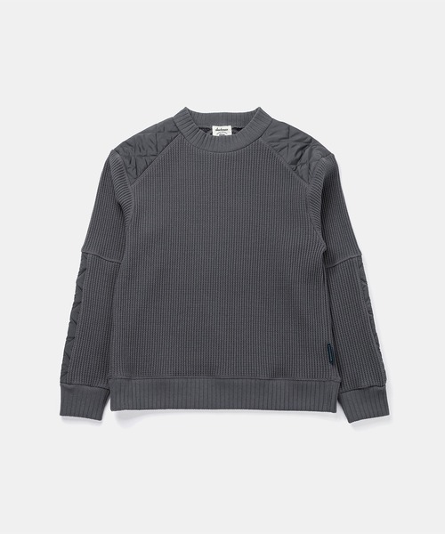 LAVENHAM(ラベンハム)の「【 日本製・ワッフルシャツ 】Jackman X Lavenham Waffle Armored Midneck Mens / ジャックマン ワッフル アーマード ミッドネック メンズ(スウェット・メンズ・ダークブラック/ダークネイビー/グレー・M/XXL/S/XL)」の1枚目の写真