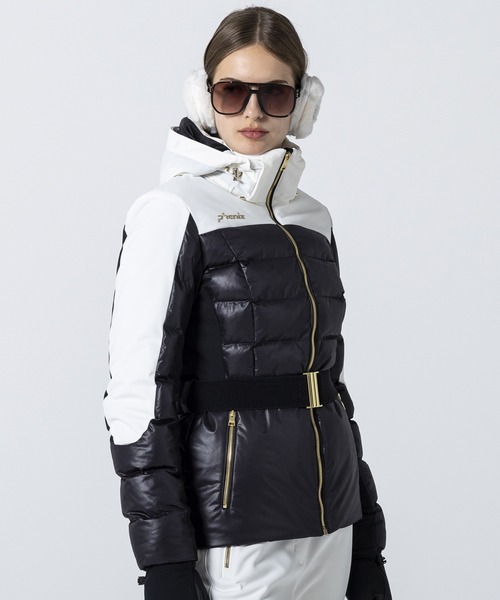 phenix(フェニックス)の「phenix(フェニックス)Belt Set Elegant Jacket ベルトセット エレガントジャケット スキージャケット(保温性/耐水性)(その他アウター・レディース・ブラック/ベージュ/クリアグリーン・S/M/L)」の2枚目の写真