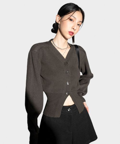 AVANDRESS(アバンドレス )の「Balloon Ribbed Cardigan GREEN(カーディガン/ボレロ・レディース・その他・SMALL/MEDIUM)」の2枚目の写真