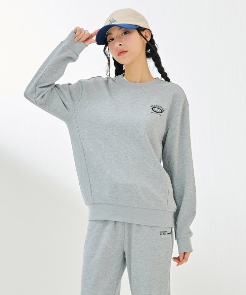 CHASECULT（チェイスカルト）の「共用エッセンシャルマンツーマンTシャツ-DAZU5101B0B（スウェット・メンズ・ライトグレー・100/105/110/90/95）」の3枚目の写真