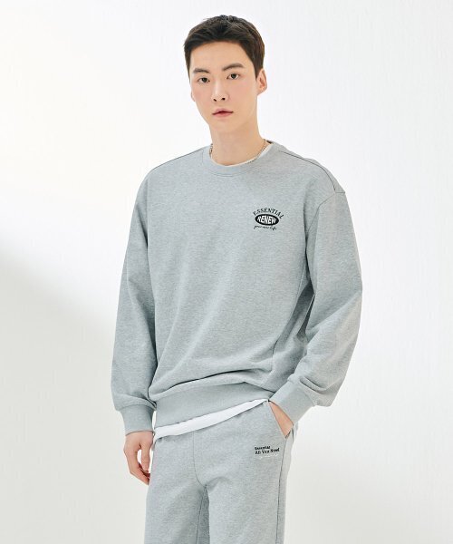 CHASECULT（チェイスカルト）の「共用エッセンシャルマンツーマンTシャツ-DAZU5101B0B（スウェット・メンズ・ライトグレー・100/105/110/90/95）」の4枚目の写真