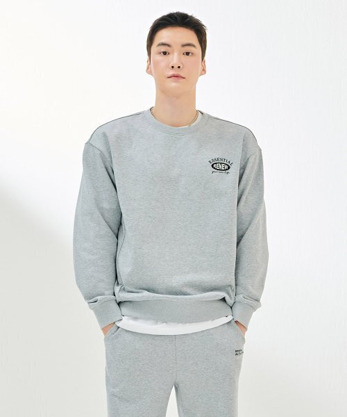 CHASECULT（チェイスカルト）の「共用エッセンシャルマンツーマンTシャツ-DAZU5101B0B（スウェット・メンズ・ライトグレー・100/105/110/90/95）」の5枚目の写真