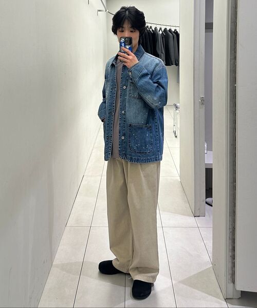 INSILENCE(インサイロンス)の「ペインテッドデニムカバーオールジャケット BLUE(デニムジャケット・レディース・その他・SMALL/MEDIUM/LARGE)」の6枚目の写真