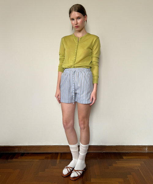 セール】Double Button Cardigan (Green)（カーディガン/ボレロ