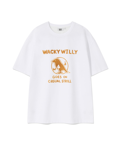 Wacky WiLLy（ワッキーウィリー）の「タイポバードグラフィック半袖Tシャツホワイト（Tシャツ/カットソー・レディース・その他・MEDIUM/LARGE/X-LARGE/SMALL）」の5枚目の写真