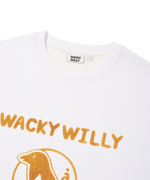 Wacky WiLLy（ワッキーウィリー）の「タイポバードグラフィック半袖Tシャツホワイト（Tシャツ/カットソー・レディース・その他・MEDIUM/LARGE/X-LARGE/SMALL）」の7枚目の写真